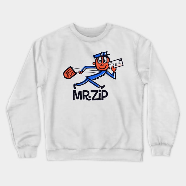 Mr. Zip 'Zippy' - USPS - Postal Service - Retro Crewneck Sweatshirt by EverGreene